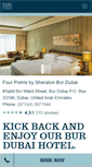Mobile Screenshot of fourpointsburdubai.com