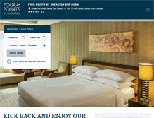 Tablet Screenshot of fourpointsburdubai.com